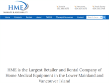 Tablet Screenshot of hmebc.com